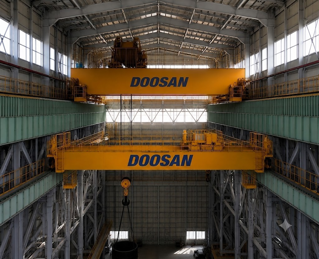 두산중공업 그라브 크레인 500TON 현장 사진 2
