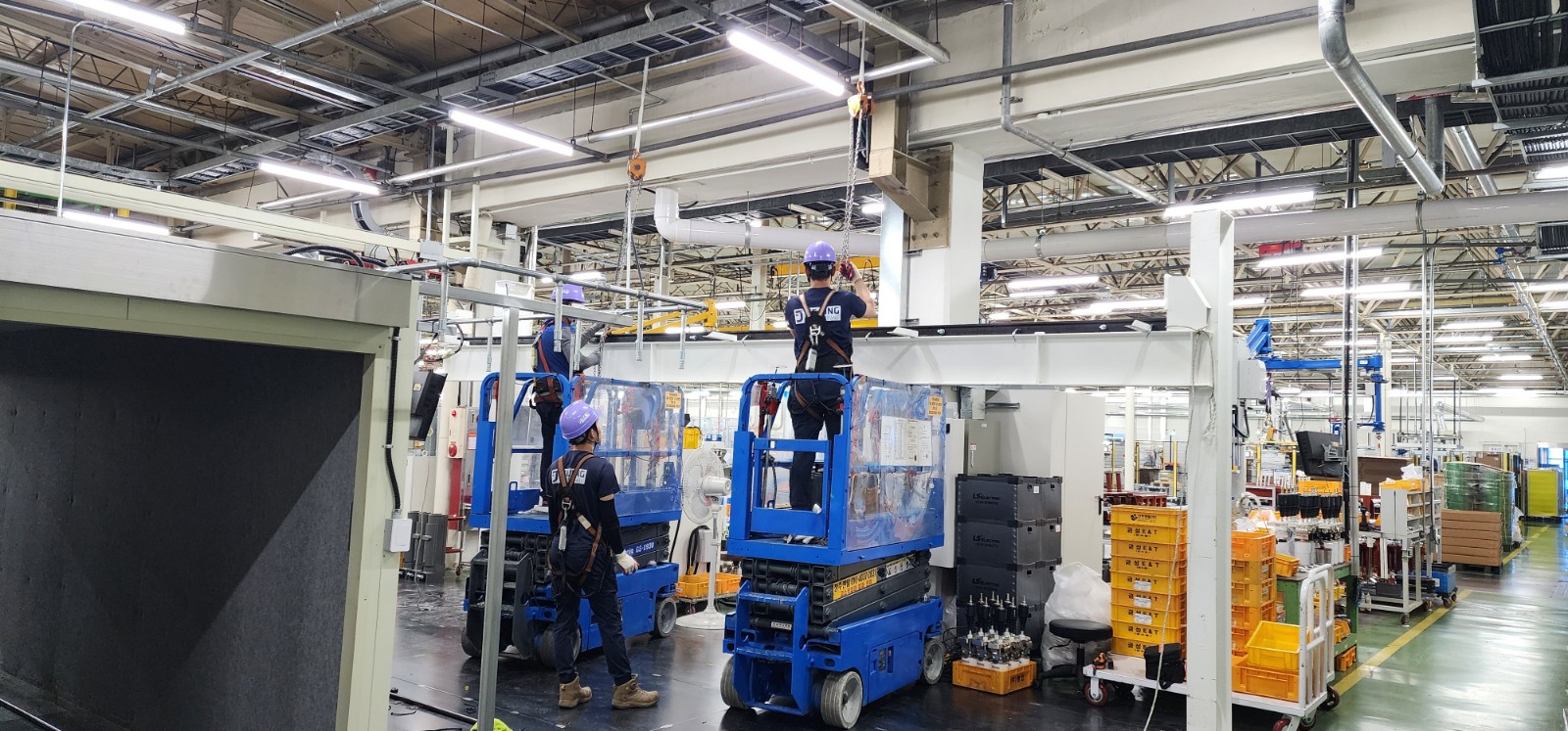 LS ELECTRIC 청주 싱글 거더 크레인 (Single Girder Crane) 1TON 현장 사진 4