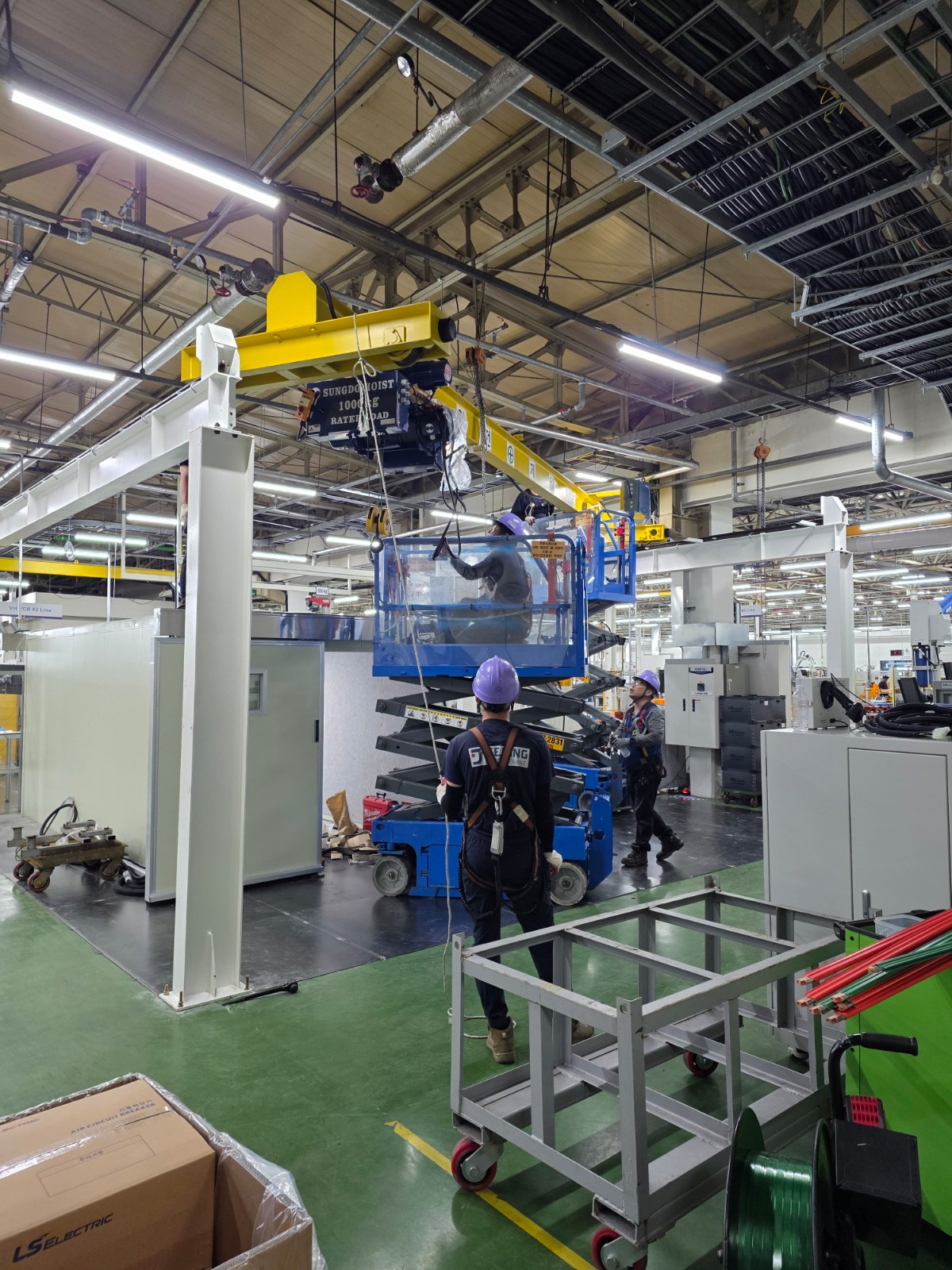 LS ELECTRIC 청주 싱글 거더 크레인 (Single Girder Crane) 1TON 현장 사진 5